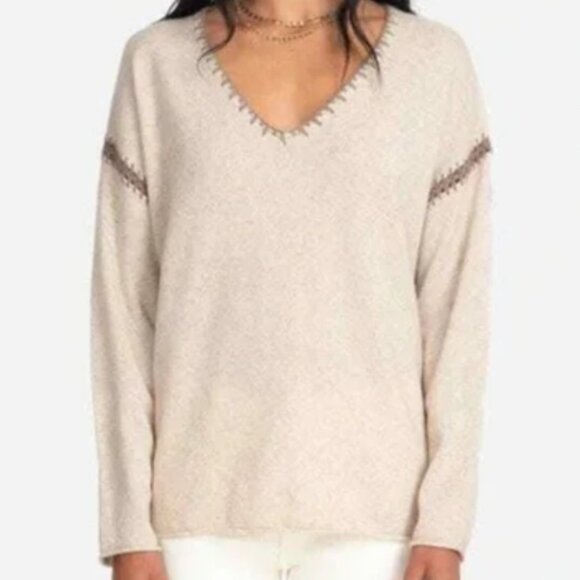 Johnny was Cashmere whipstitch sweater size small - Picture 2 of 16